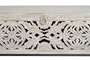 Giner y Colomer Baúl de Madera de Mango y Patas Metal Blanco Envejecido 50x116x40 cm